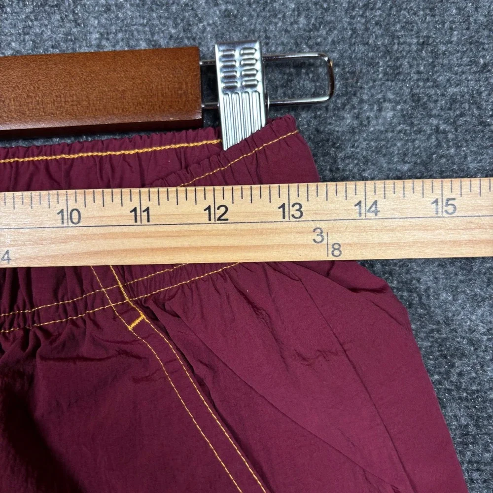 Jordan Jumpman Nylon Pants Mens Small Burgundy Drawstring Adjustable DV1613-680